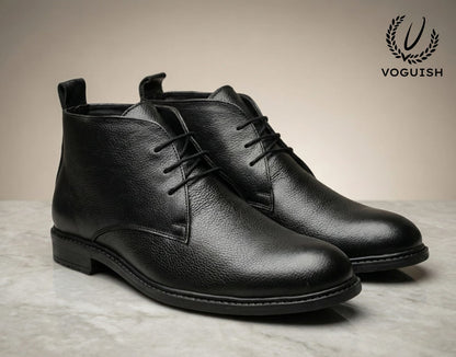 Leather Chukka Boot for Men's - IMPERIALSTEP 026