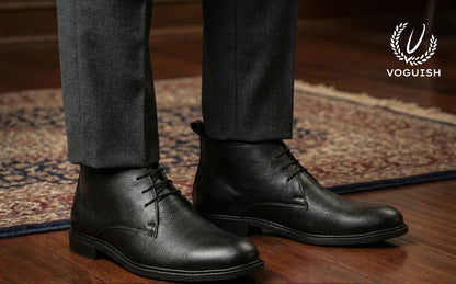 Leather Chukka Boot for Men's - IMPERIALSTEP 026