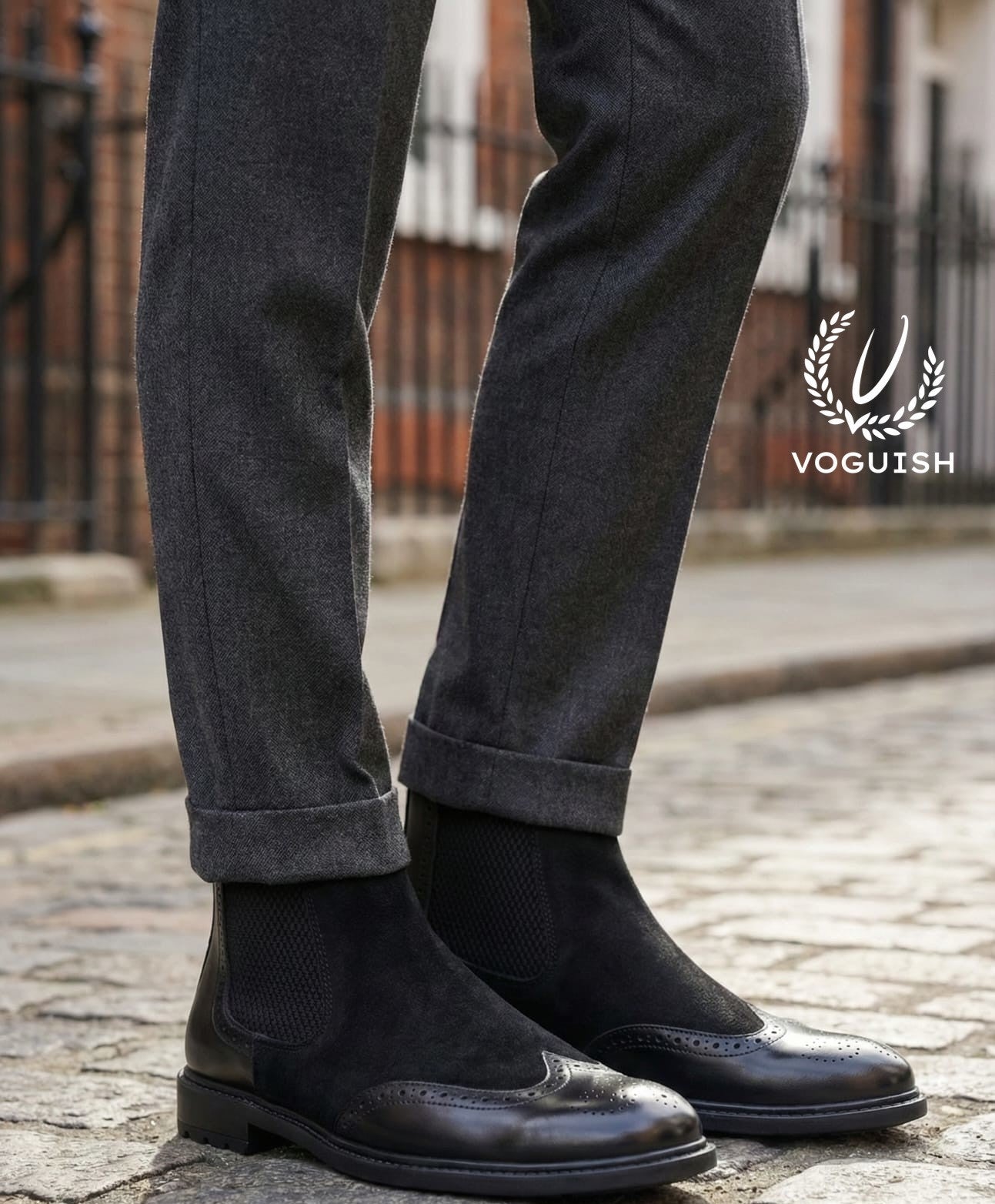 Premium Leather Chelsea Boot for Men's - 1003 - Product View