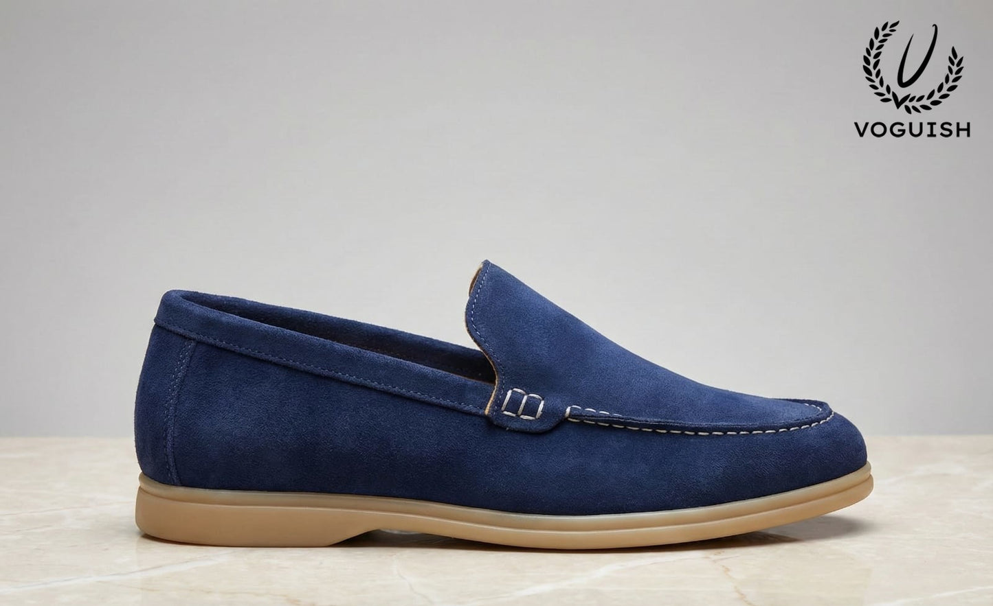 Suede Leather Penny Loafer for Men's - IMPERIALSTEP 007