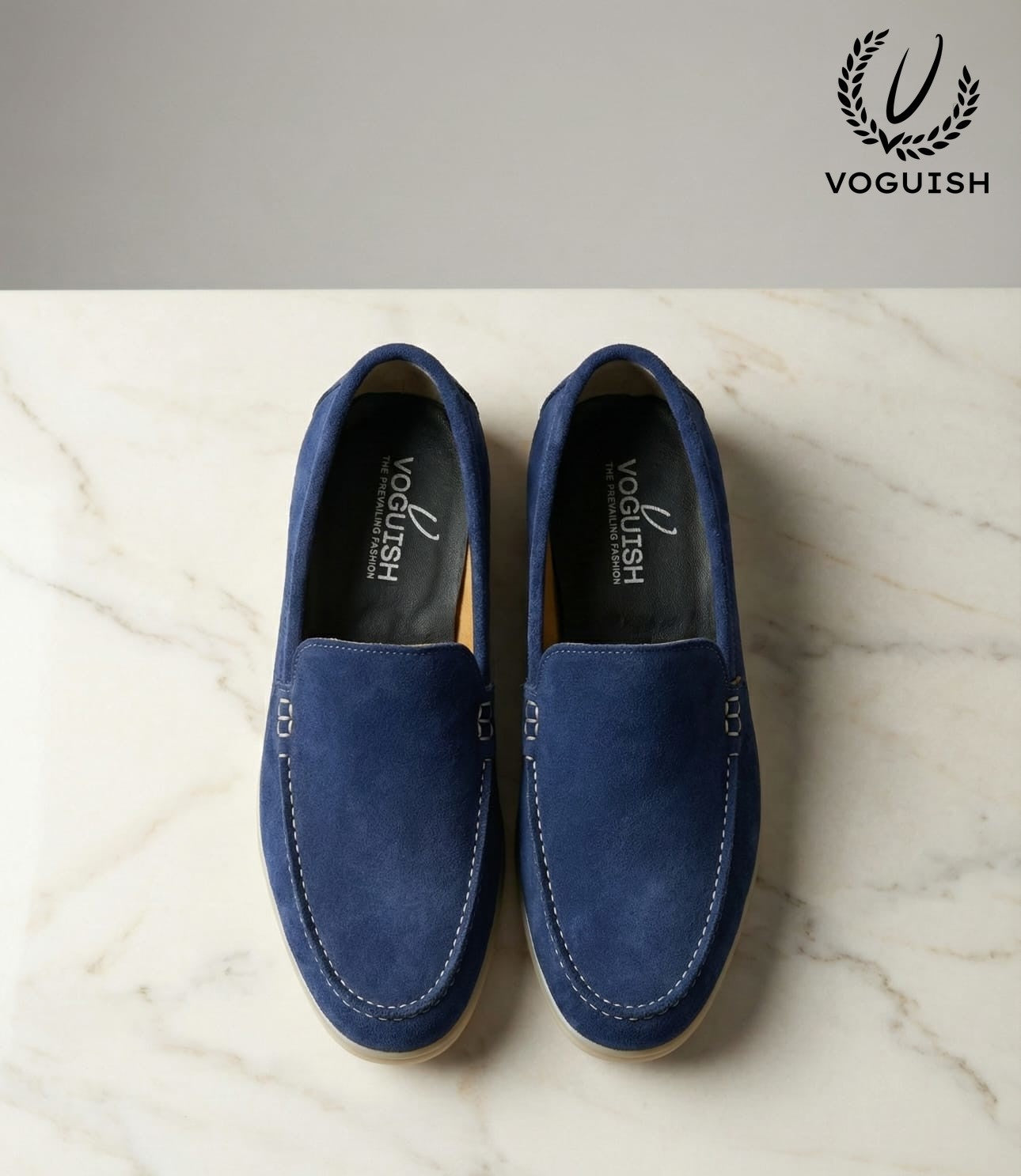 Suede Leather Penny Loafer for Men's - IMPERIALSTEP 007