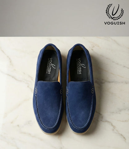 Suede Leather Penny Loafer for Men's - IMPERIALSTEP 007