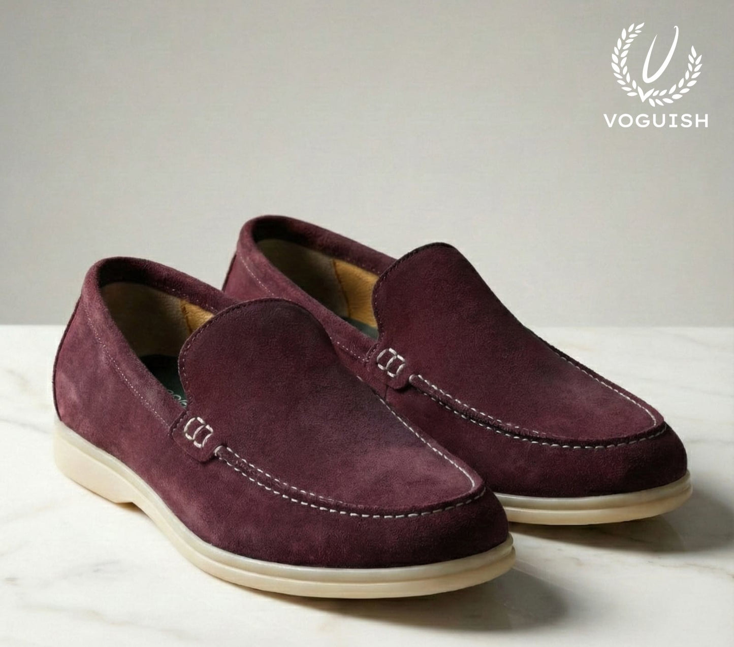 Suede Penny Loafer for Men's - IMPERIALSTEP 007