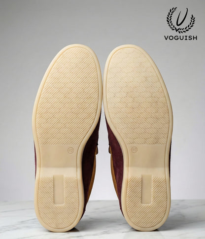 Suede Penny Loafer for Men's - IMPERIALSTEP 007