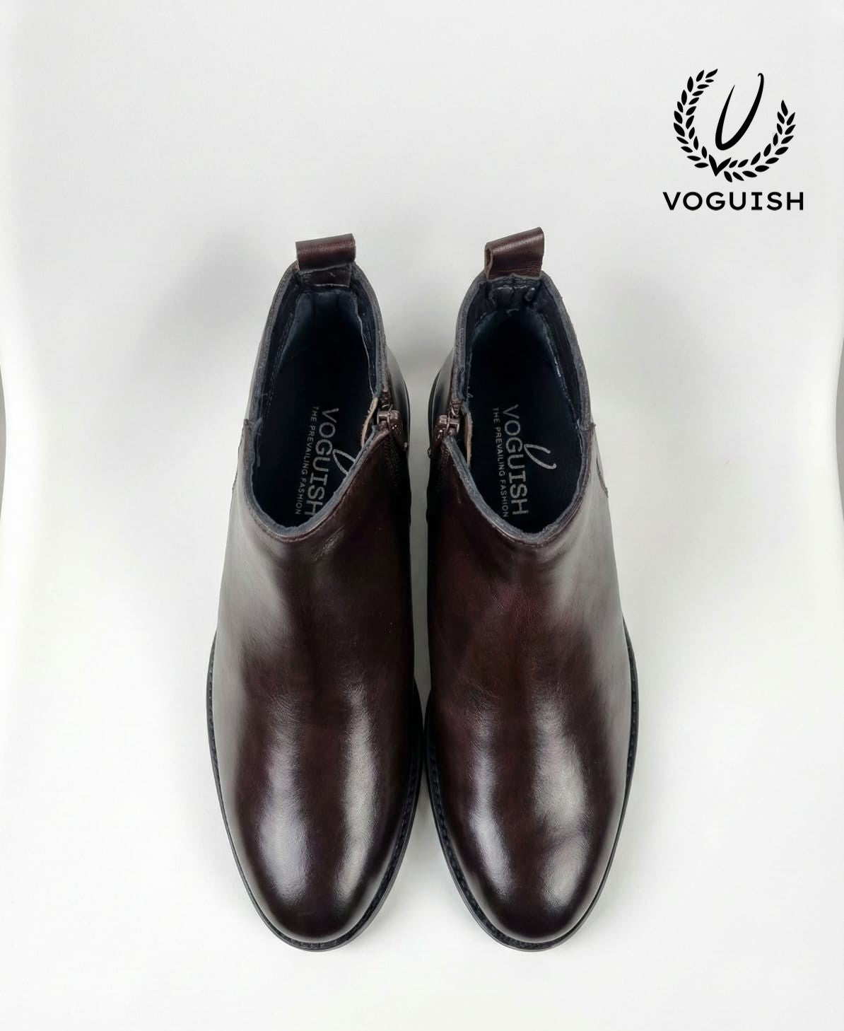 Leather Chelsea Boot for men - 1004 - Product View