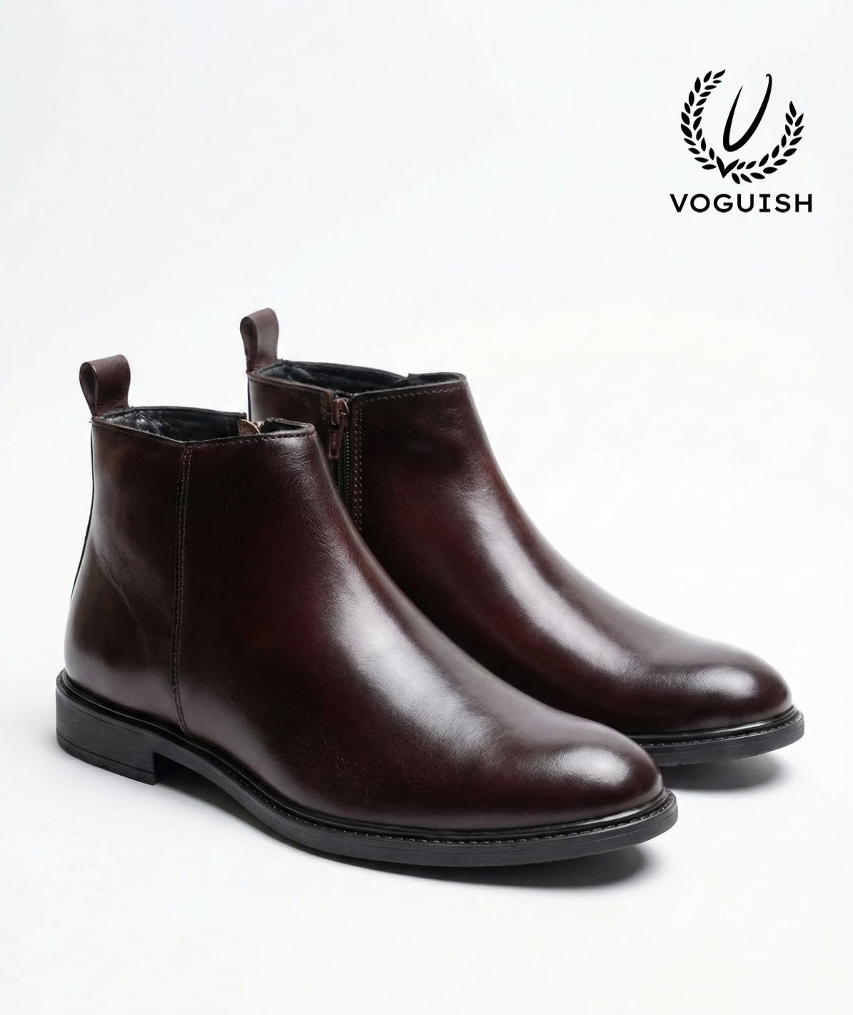 Leather Chelsea Boot for men - 1004 - Product View