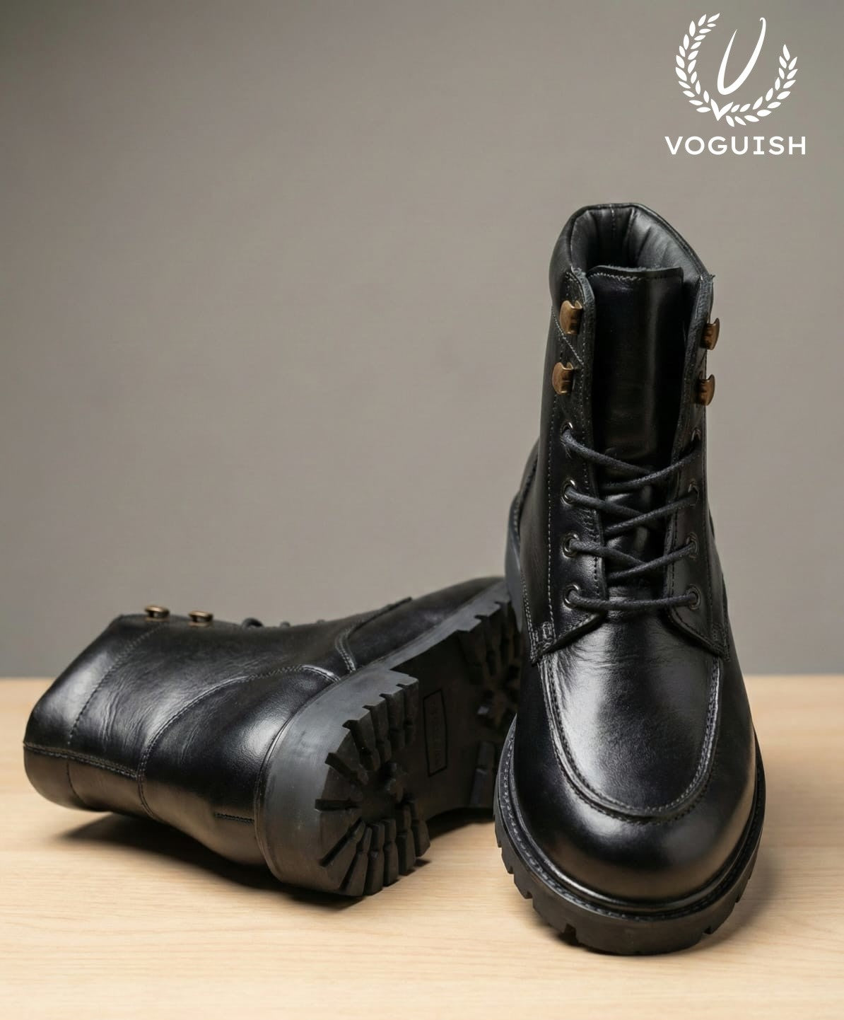 Leather Casual Boot Moc Toe - 3002 - Product View