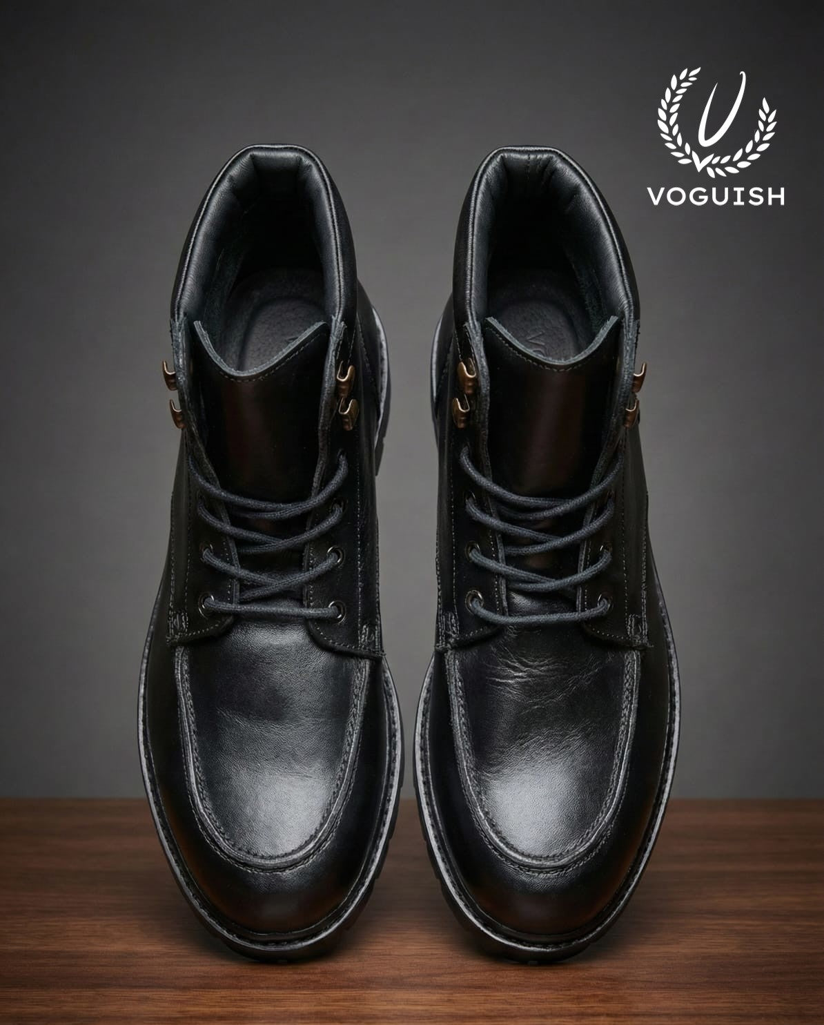 Leather Casual Boot Moc Toe - 3002 - Product View