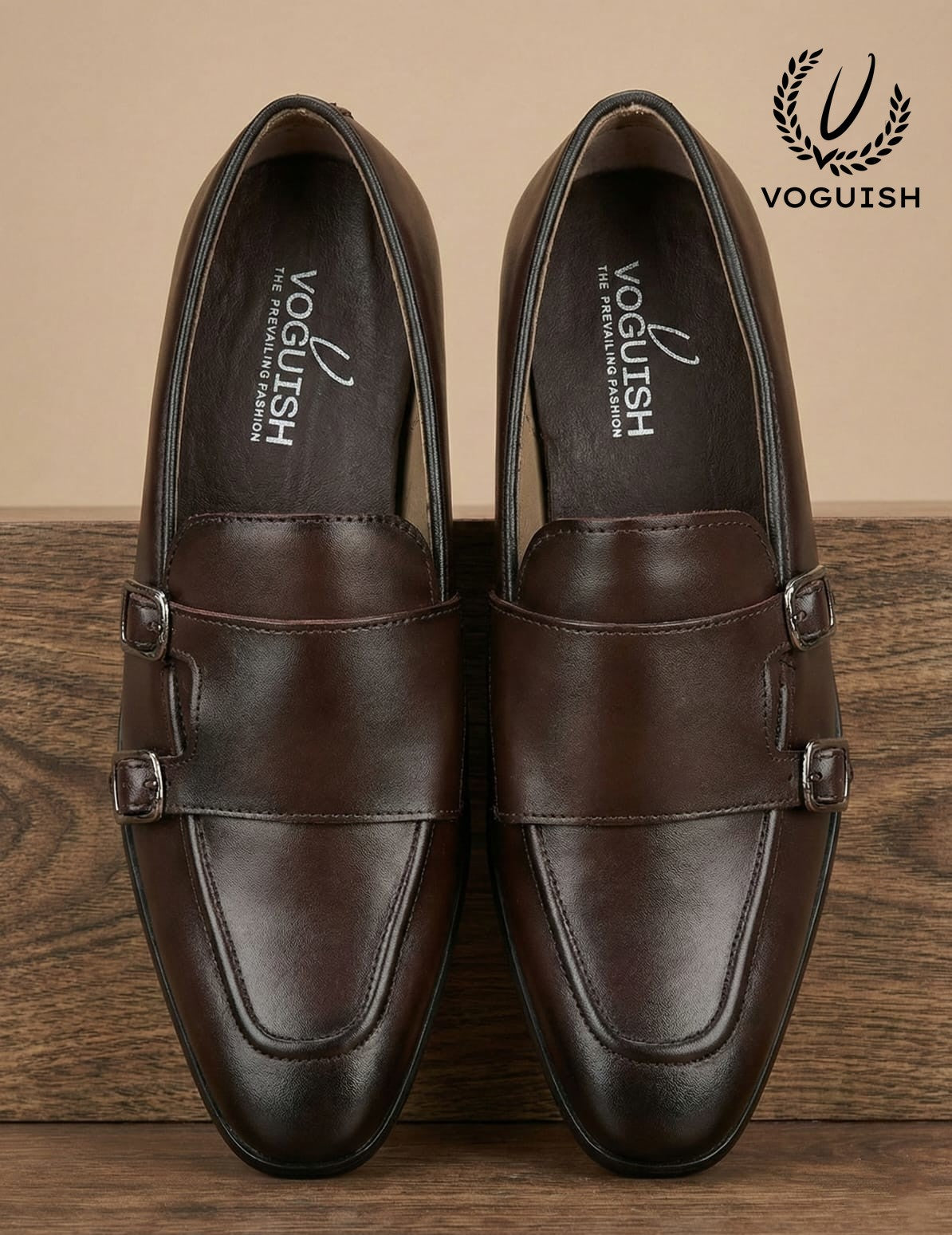 Leather Double Monk Penny Loafer - IMPERIALSTEP 015