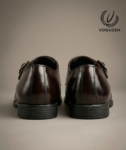 Leather Single Monk Formal Shoe for Men's - IMPERIALSTEP 004
