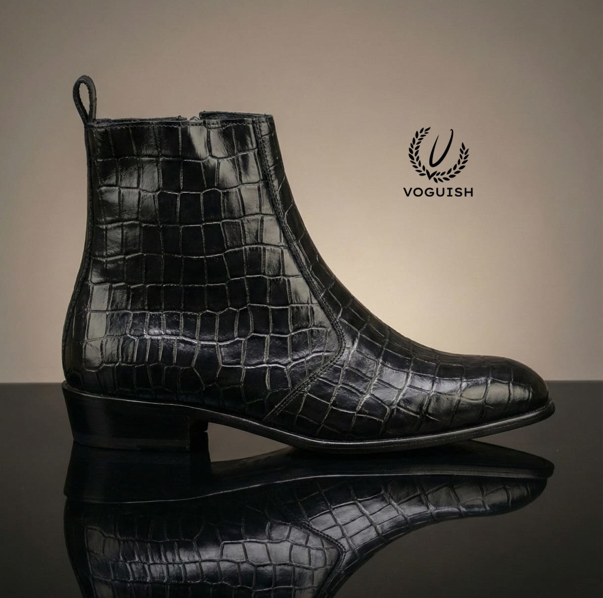 Handmade Chelsea Boot for Men's - 1053 - Product View