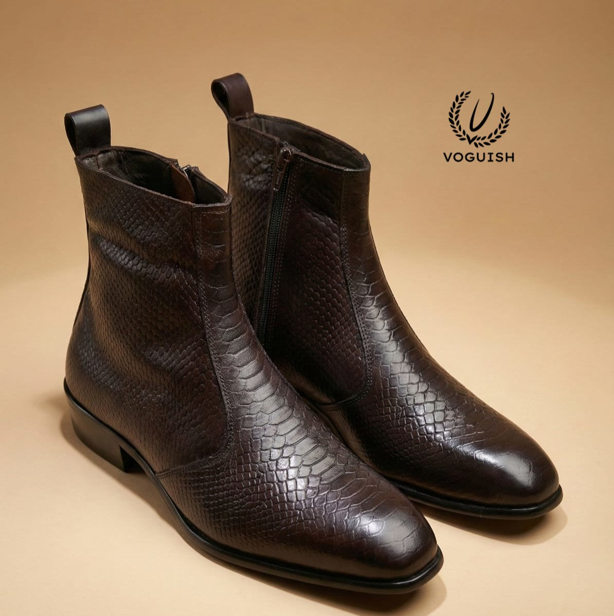 Handmade Leather Chelsea Boot for Men's - 1050 - Product View