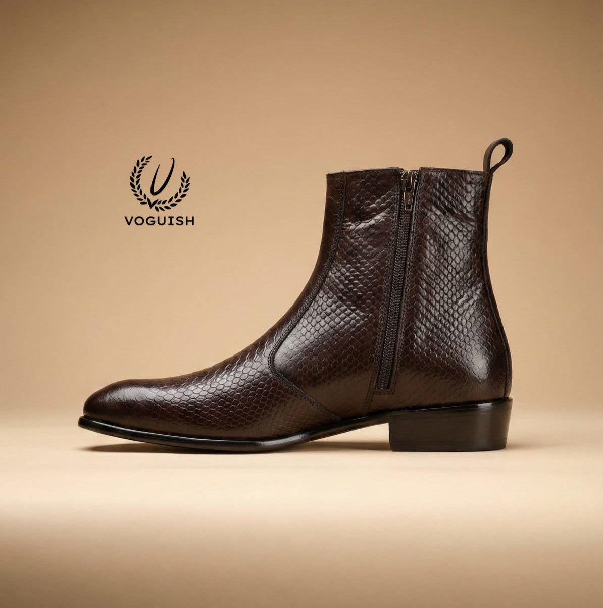 Handmade Leather Chelsea Boot for Men's - 1050 - Product View