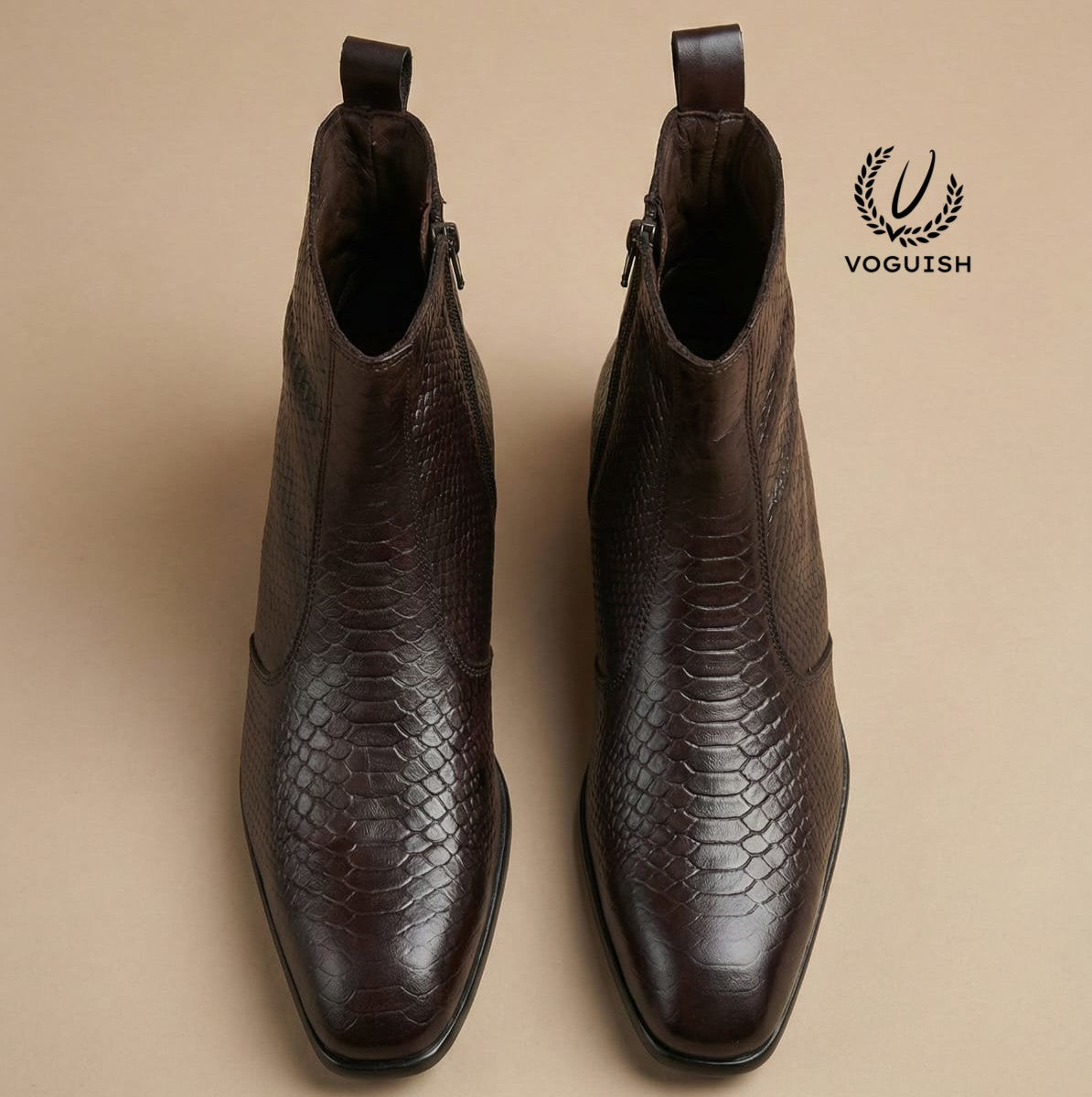 Handmade Leather Chelsea Boot for Men's - 1050 - Product View