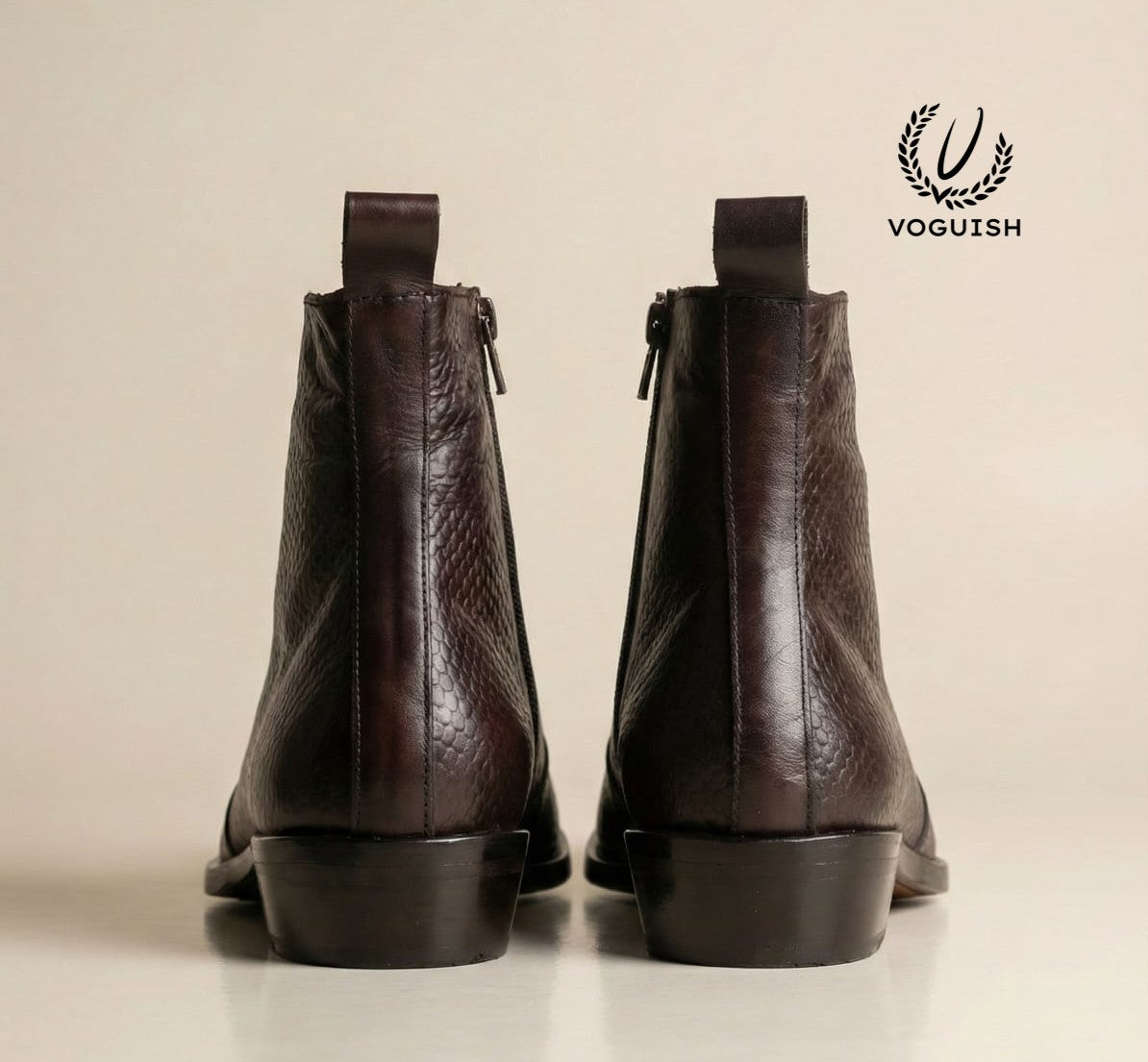 Handmade Leather Chelsea Boot for Men's - 1050 - Product View