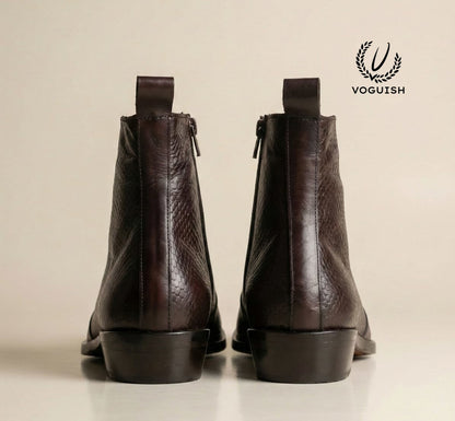 Handmade Leather Chelsea Boot for Men's - 1050 - Product View