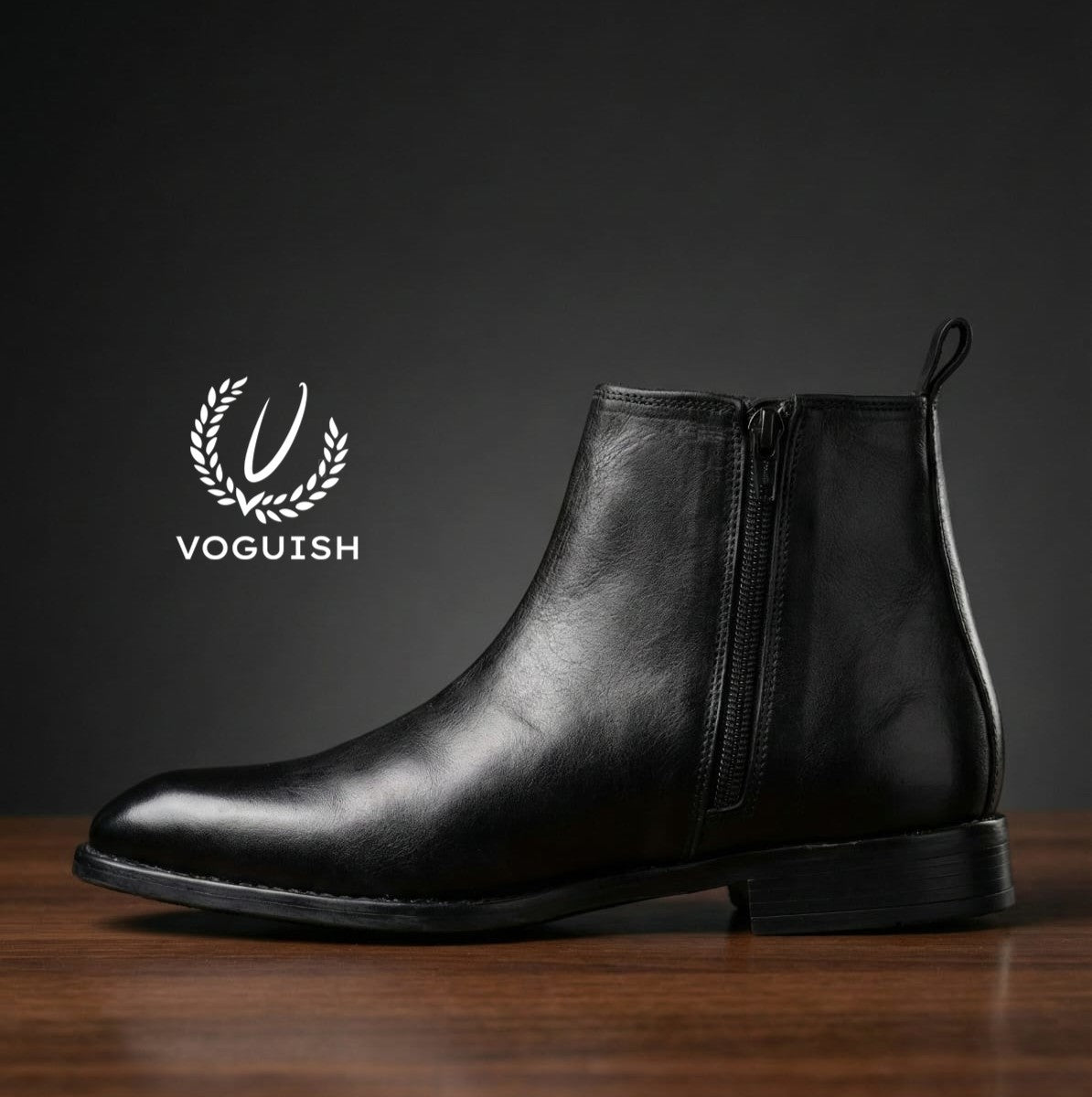 Leather Chelsea Boot  for Men's - 1021 - Product View