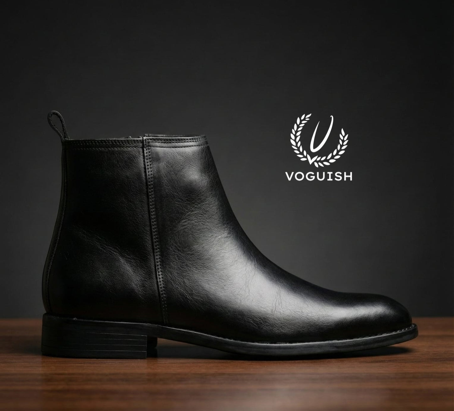 Leather Chelsea Boot  for Men's - 1021 - Product View