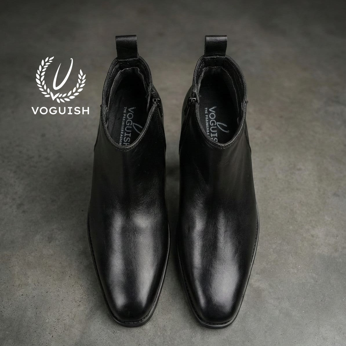 Leather Chelsea Boot  for Men's - 1021 - Product View