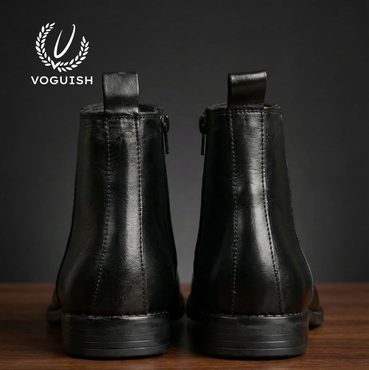 Leather Chelsea Boot  for Men's - 1021 - Product View