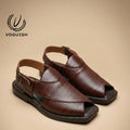 Leather Peshawari Sandal for Men - 4002